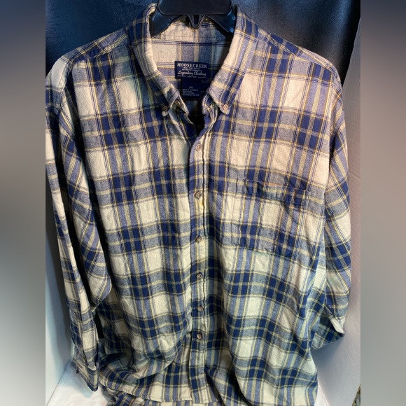 Men’s Moose Creek 2 XL long sleeved button down flannel shirt - Picture 1 of 7